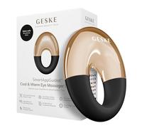 GESKE Cool & Warm Eye Massager | 7 in 1 | Masseur multi-actions | Yeux et visage | Refroidissement et réchauffement sans batterie | Raffermit, détend et dégonfle | Design anneau prise en main facile