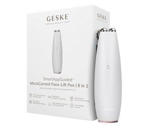 GESKE | SmartAppGuided™ MicroCurrent Face-Lift Pen | 6 in 1 | Outils de soins de la peau | Appareil anti-âge | Lifting du visage | Peau jeune sans rides | Appareil pour le visage