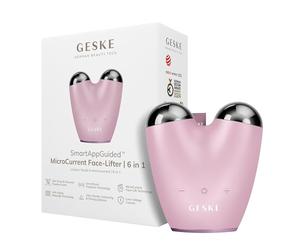 GESKE | SmartAppGuided™ MicroCurrent Face Lifter | 6 in 1 | Lifting facial | Outils de soins de la peau | Lifting visage | Appareil anti-âge | Micro-courant contre les rides