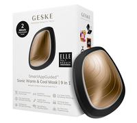 GESKE | SmartAppGuided™ Sonic Warm & Cool Mask | 9 in 1 | Masque facial Beauty LED | LED à spectre complet + thérapie lumière rouge | Chaleur | Fraîcheur | Absorption accrue des soins | Masseur facial