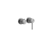 Gessi 316 kit prêt à poser pour mitigeur monocommande encastré, douche ou baignoire, cartouche dinversion à 2 voies, 54077727, Couleur: Laiton brossé PVD