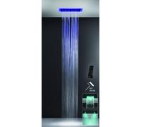 Gessi Afilo, système de douche multifonctionnel 300x500 à jet de pluie, avec effet de luminothérapie, 57409279