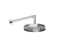 Gessi Anello, douche de tête anticalcaire D=250 mm, avec articulation et bras mural 348 mm, 1/2 raccord A 3 bar de pression environ 16 l/min, 63448726, Couleur: Bronze chaud brossé PVD