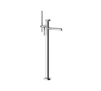 Gessi Anello, kit prêt à poser pour mitigeur de baignoire sur pied, avec inverseur, sécurité intrinsèque, 63328726, Couleur: Bronze chaud brossé PVD