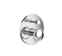 Gessi Anello, kit prêt à poser pour mitigeur monocommande, inverseur automatique, pour baignoire ou douche, pour UPK, 63377031, Couleur: chrome