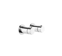 Gessi Anello set de thermostats encastrables prêts à lemploi, rosaces rondes, cartouche de déflecteur et cartouche de thermostat, clapet anti-retour, 63331030, Couleur: PVD de cuivre