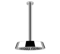 Gessi CONO douche de tête anticalcaire D240 mm, 1/2 raccord, avec longueur personnalisée, 45150710, Couleur: Laiton PVD