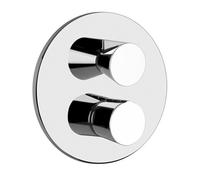 Gessi CONO kit prêt à poser pour mitigeur thermostatique encastré, cartouche dinverseur 2 voies on-off, 45134710, Couleur: Laiton PVD