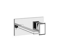 Gessi Eleganza, mitigeur monocommande de lavabo prêt à poser avec bec fixe (toujours à gauche) pour corps encastré, sans garniture découlement à tirant, 46088710, Couleur: Laiton PVD