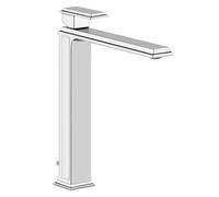 Gessi Eleganza, mitigeur monocommande pour lavabo haut, vidange 1 1/4 et raccord de tuyau avec connecteur, 46003080, Couleur: Or CCP