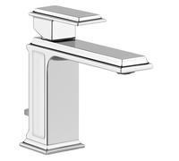 Gessi Eleganza, mitigeur monocommande pour lavabo, vidange 1 1/4 et raccord pour tuyau, une pièce de raccordement, 46001735, Couleur: Bronze chaud PVD