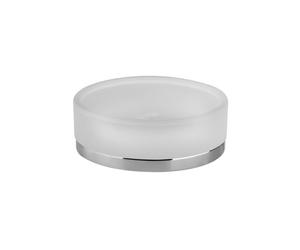 Gessi Emporio porte-savon, version à poser, coupe en verre satiné, 38827031, Couleur: chrome
