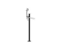 Gessi Emporio Via Manzoni set prêt à lemploi pour mitigeur de baignoire sur pied, bec de baignoire fixe, inverseur automatique pour douche à main, 24982149, Couleur: Optique Finox