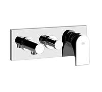 Gessi Emporio Via Solferino kit prêt à poser pour mitigeur monocommande de douche, inverseur 2 voies, coude de raccordement mural direct sans support, 49041031