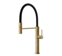 Gessi GESSI 316 Semiprofessionale Brass Brushed PVD - 60014#727 Mitigeur Ãvier | Laiton BrossÃ© Pvd, Bec semi-professionnel double fonction, Hauteur bec 250 mm