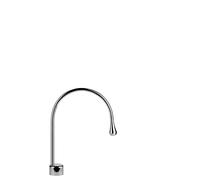 Gessi Goccia bec de lavabo sur colonne, sans vidage, saillie 244 mm, bec pivotant sur 360 degrés, 33852124, Couleur: Métal noir GHRC