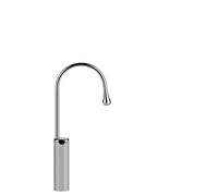Gessi Goccia bec de lavabo sur colonne version haute, sans vidage, saillie 174 mm, bec pivotant à 360 degrés, 33858279, Couleur: Blanc CN