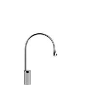 Gessi Goccia bec de lavabo sur colonne, version haute, sans vidage, saillie 244 mm, bec pivotant sur 360 degrés, 33855299, Couleur: Noir XL