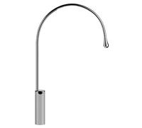 Gessi Goccia bec de lavabo sur colonne version haute, sans vidage, saillie 387 mm, bec pivotant à 360 degrés, 33860279, Couleur: Blanc CN