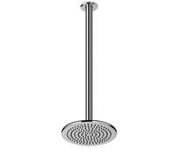 Gessi Goccia douche de tête anticalcaire D216 mm, avec articulation et bras de plafond, longueur personnalisée, 1/2 connexion, 33764713, Couleur: Laiton antique