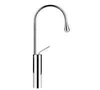 Gessi Goccia mitigeur monocommande de lavabo version haute, avec rayon de bec 90 mm, sans garniture mécanique, bec 174mm, bec pivotant 360, 33608279, Couleur: Blanc CN