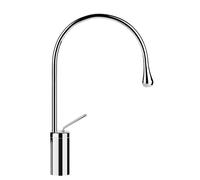 Gessi Goccia mitigeur monocommande de lavabo version haute, avec rayon du bec 125 mm, sans garniture découlement, saillie 244 mm, bec pivotant à 360°, 33605125, Couleur: Cuivre brossé GHRC