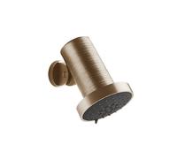 Gessi Habito Douche de tête anticalcaire avec articulation, pluie, pluie douce et massage, montage mural et sur colonne, TRAME, 57257726, Couleur: Bronze chaud brossé PVD