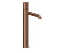 Gessi Habito Mitigeur de lavabo, version haute, sans garniture découlement, saillie 164mm, TRAME, 70304708, Couleur: Cuivre brossé PVD