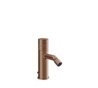 Gessi Habito Mitigeur monocommandé pour bidet, avec garniture de vidage, saillie 111mm, montage sur table, TRAME, 70307708, Couleur: Cuivre brossé PVD