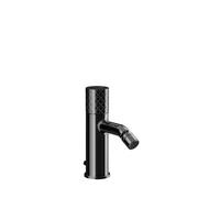 Gessi Habito Mitigeur monocommandé pour bidet, avec garniture de vidage, saillie 111mm, montage sur table, INTRECCIO, 70107706, Couleur: Métal noir PVD