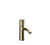 Gessi Habito Mitigeur monocommandé pour bidet, avec garniture de vidage, saillie 111mm, montage sur table, TRAME, 70307710, Couleur: Laiton PVD