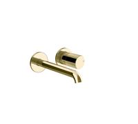 Gessi Habito Set de finition Mitigeur monocommandé pour lavabo, sans garniture de vidage, saillie 171-201mm, montage mural, UNITO, 70088710, Couleur: Laiton PVD