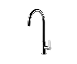 Gessi HELIUM Girevole Finox Brushed Nickel - 60075#149 Mitigeur Évier | Finition nickel brossé, Bec pivotant, Aérateur anticalcaire