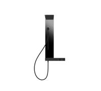 Gessi HI-FI, combinaison de douche pour montage mural en surface avec thermostat, 2 fonctions, 63043726, Couleur: Bronze chaud brossé PVD