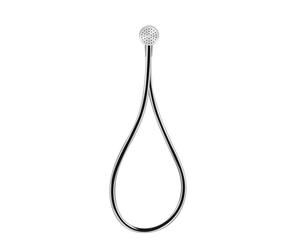 Gessi HI-FI, ensemble coude de raccordement mural 1/2 avec flexible de douche en couleur au choix 1,50 m et douchette anticalcaire, 63099713, Couleur: Laiton antique