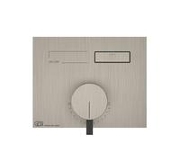Gessi HI-FI, kit prêt à lemploi pour mitigeur monocommande encastré 1/2 avec commande par bouton-poussoir pour installation horizontale uniquement, 1 sortie, 63061, Coloris: Optique Finox