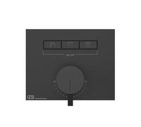 Gessi HI-FI, kit prêt à lemploi pour mitigeur monocommande encastré 1/2 avec commande par bouton-poussoir pour installation horizontale uniquement, 3 sorties séparées, 63081031, Couleur: chrome