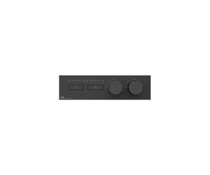 Gessi HI-FI, kit prêt à monter pour thermostat encastré 3/4 haute performance avec commande par bouton-poussoir pour montage horizontal uniquement, 2 sorties séparées, 63012031, Couleur: chrome