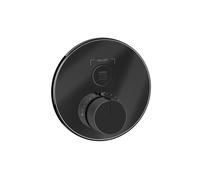 Gessi HI-FI Set de montage final Thermostat, avec commande par touches on/off. 1 voie, 38711706, Couleur: Métal noir PVD