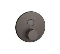 Gessi HI-FI Set de montage final Thermostat, avec commande par touches on/off. 1 voie, 38711707, Couleur: Métal noir brossé PVD