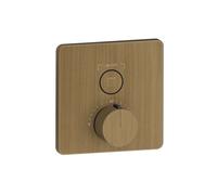 Gessi Hi-Fi Set de montage final Thermostat avec commande par touches on/off. 1 voie, montage mural, 38717713, Couleur: Laiton antique