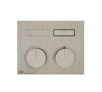 Gessi HI-FI, set prêt à monter Thermostat encastré avec commande par bouton-poussoir avec 1 sortie, 63002, Coloris: Optique Finox
