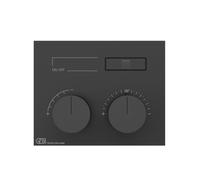 Gessi HI-FI, set prêt à monter Thermostat encastré avec commande par bouton-poussoir avec 1 sortie, 63002735, Couleur: Bronze chaud PVD