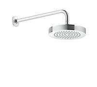 Gessi Inciso décor anti-calcaire douche de tête D218 mm, avec articulation et bras mural 389 mm, 1/2 raccord A 3 bar pression approx. 16 l/min, 58185031, Couleur: chrome