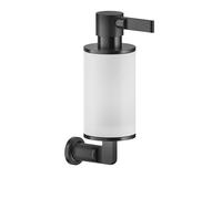 Gessi Inciso distributeur de savon pour montage mural, récipient blanc mat, 58513710, Couleur: Laiton PVD