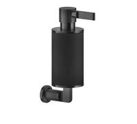 Gessi Inciso distributeur de savon pour montage mural, récipient noir mat, 58514299, Couleur: Noir XL