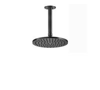 Gessi Inciso douche de tête anticalcaire D200 mm, avec joint et bras de plafond 213 mm, 1/2 connexion, 58152710, Couleur: Laiton PVD