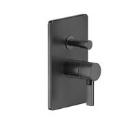 Gessi Inciso Douche Set de montage final, Mitigeur monocommandé avec inverseur automatique pour UPK 44673, 58079726, Couleur: Bronze chaud brossé PVD