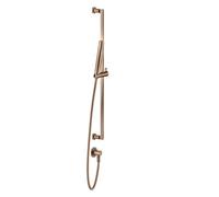 Gessi Inciso ensemble de barres de douche 800 mm, avec raccord mural coudé 1/2, douche anticalcaire et flexible 1500 mm Support de douche non orientable, 58142708, Couleur: Cuivre brossé PVD