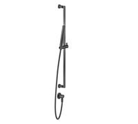 Gessi Inciso ensemble de barres de douche 800 mm, avec raccord mural coudé 1/2, douche anticalcaire et flexible 1500 mm Support de douche non orientable, 58142187, Couleur: Bronze antique